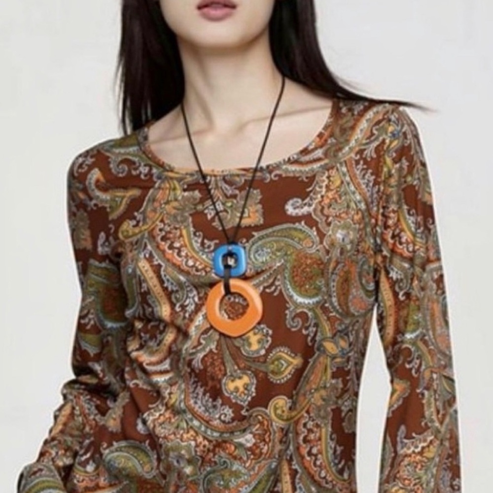 MSK Multicolor Paisley top